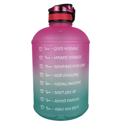 China Michley Viable 1 Gallon Gym Leak Make Lager Big Resistant Capacity Water Jug Sports Motivational Water Bottle for sale