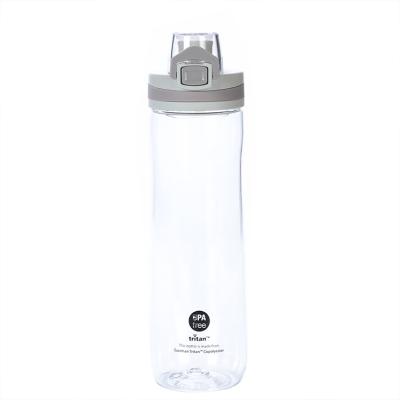 China COOKY.D One-Click Viable Wholesale Custom Flip Top Lid Motivationals Plastic Tritan Water Bottles for sale