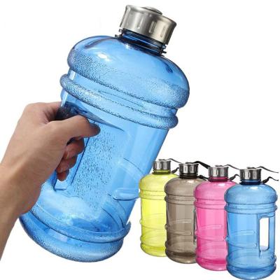 China Hot Selling 2.2L Water 1Gallon Jug Large Capacity Portable Motivational Hot Sport Michley Gym Plastic Water Bottles for sale