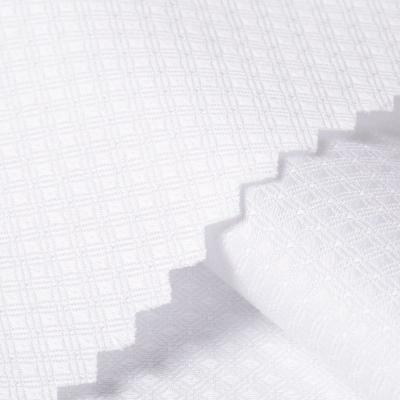 China Anti-Static Low Moq High Quality White 100% Cotton Shirt Fabric for sale