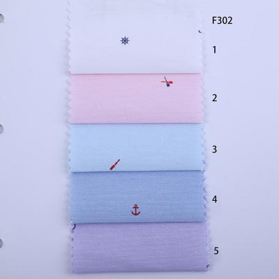 China yongteng cotton polyester oxford men antistatic shirt fabric printed woven cotton for sale