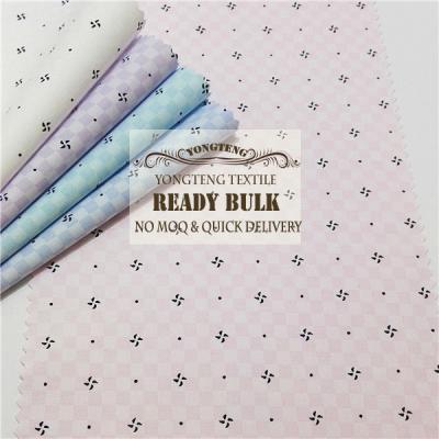 China Shrink-Resistant Ready Goods , 2019 Newest Poly Cotton Dobby Printed Shirt Fabric For Mens Shirt for sale