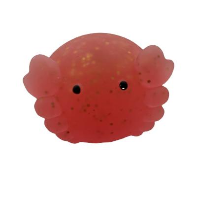 China Promotion New unzip toy squeeze slimy crab toy tpr soft rubber toys for sale