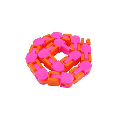 China DIY Educational Toy Set Funny 24 Way Wacky Chains Snag Chain Toy Bike Chain Fidget Decompression Roller Toy For Interesting Fluid Stirring Person Bracelet for sale