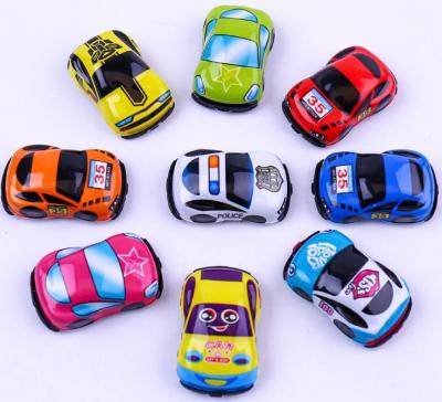 China Toy Pull Back Vehicle Promotional PVC Diecast Car Pull Back Small Car Mini Car Toys For Children for sale