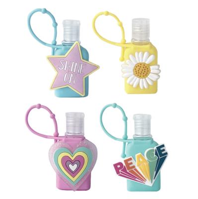 China Factory Wholesale Cartoon Small Daily Use Cartoon Silicone Hand Sanitizer Holder 30ml Silicone Perfume Bottle Holder Kids Boy Girl Animal Gift for sale