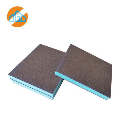 China Sustainable Foam Flexible Double Sided Sponge Sanding Pad For Kitchen Cleaning Blue/Red/Brown Sanding Sponge Block for sale