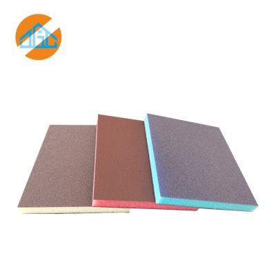 China Durable Double Sided Flexible Sanding Block Medium / Fine Flexible Sanding Pads for sale