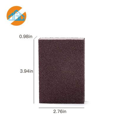 China Drywall Factory Sponge Abrasive Sanding Aluminum Oxide 100 x 70 x 25 mm Sponge Sanding Block for sale