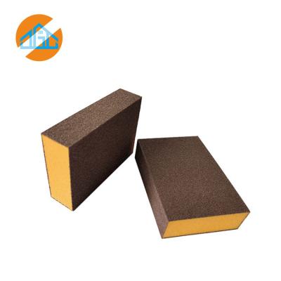 China Super High Density Aluminum Abrasive Sponge Grinding Sanding Block For Drywall Orange Grinding Block For Wood for sale