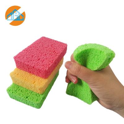 China Viable Custom Colored Cellulose Sponge Kitchen Cellulose Sponge Pad Kitchen Dish Wash Cleaning for sale