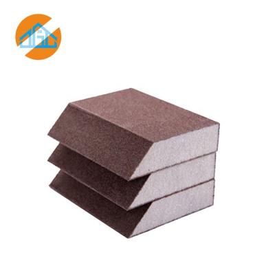 China Durable Sanding Sponge Abrasive Angled Hand Sanding Block Aluminum Oxide Sanding Sponge Angled for sale