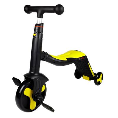 China Sliding scooter hot sales 3 in 1 big wheels kids toy kick scooter with seat kids balance scooter for sale