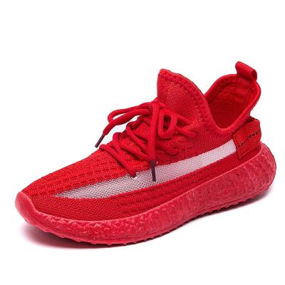 China New Design Running Shoe Factory Price Mesh Red Sports Shoes Rubber Red Sneakers Breathable/Comfortable Cheap Fitness Shoe for sale