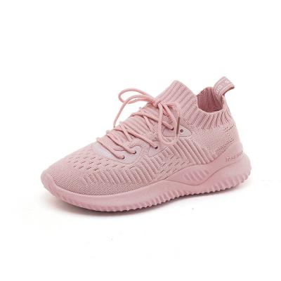 China Breathable / Comfortable Popular Girl Shoe Weave Low MOQ Breathable Lightweight Sport Shoes 2022 For Outdoor for sale