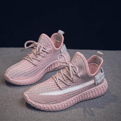 China Latest breathable/comfortable sports shoes design pink high quality new running shoe 2021 gym sports casual yeezy shoes for sale