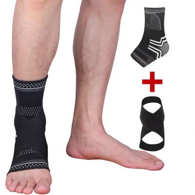 China M New Stretching Elastic Warm Breathable Ankle Brace Support Removable Pressure Ankle Protector With Strap for sale