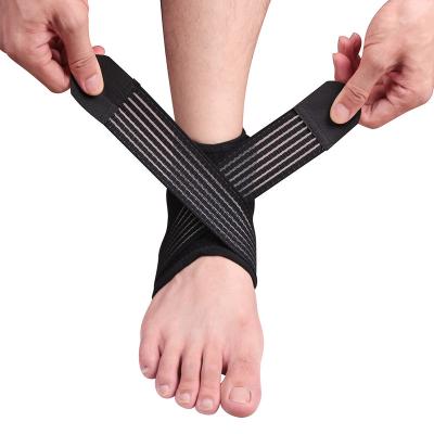 China M Fitness Ankle Protector Cross Wrapped Pressure Strap Basketball Mountaineering Bankle Foot Retraining Brace for sale