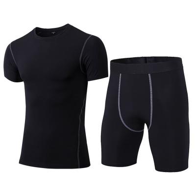 China Factory direct sale breathable fitness sport wear quick dry swear tight fitting suit swear suit for men for sale