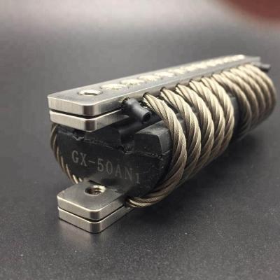 China Electric Military Vehicles Military Vehicle Defense Missile Rail Cabinet 100G Shock Vibration Insulation GX-60AN Wire Rope Vibration Damper for sale