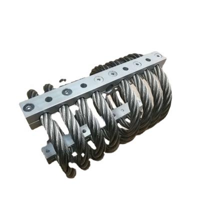 China Flat Missile Transformer Container Start Unit Engine Mount Vibration Shock Absorption JGX-2228D-550B Hydraulic Wire Rope Isolator for sale