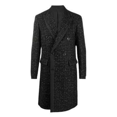 China Wholesale Custom Anti-wrinkle Black Crossover Designer Winter Men Long Coat for sale