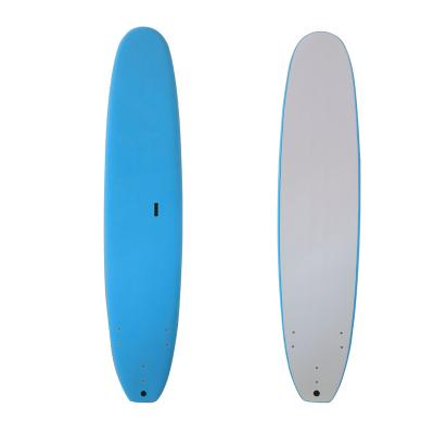 China Unisex Customized Soft Top Surfboard With Suave Fins Soft Panels Surfing Tabla Scam Tapa for sale