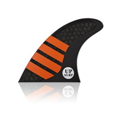 China Upsurf unisex carbon fiber surf fins double tabs2 fins for surfboards for sale