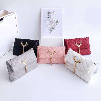 China Other New Fashion Korean Women's Bag Tassel Single Shoulder Square Small Bag Mini Chain Cross-body Bag for sale