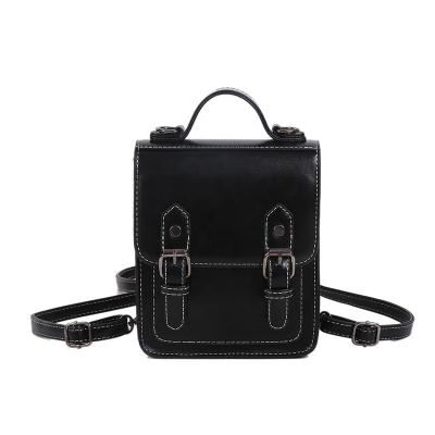 China Others New Hot Selling Elegant Fashion Leather Vintage PU Leather Luxury Tiny Women Backpack for sale