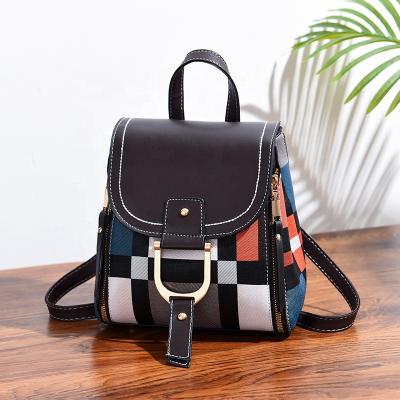 China New waterproof PU leather backpacks hot sale elegant ladies backpack design small women backpack for sale