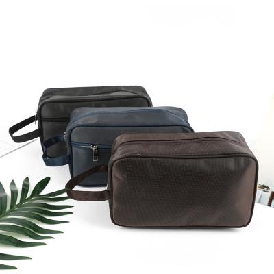 China Wholesale New Large Capacity Fashoion Travel Makeup Vanity Case Canvas Box Custom Cosmetic Bag For Men for sale