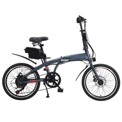 China Wholesale OEM 36V 250W 6 Speed ​​Lithium Battery Steel City Bike Electric Folding Bike for sale