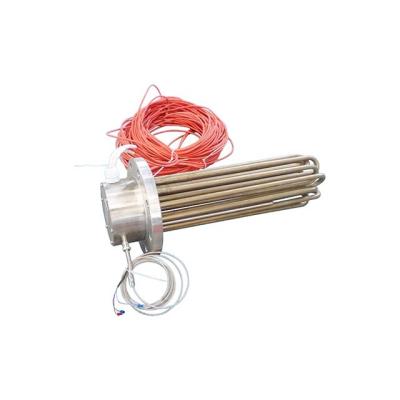 China Industrial Heating Parts Industrial Electric Heating Water Heater Element Flanged Threaded for sale