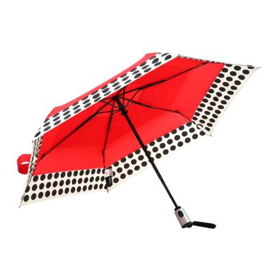 China New Design High Quality Lattice Style Contemporary Hot Selling Automatic Windproof Pocket Fold Up Rain Umbrella for sale