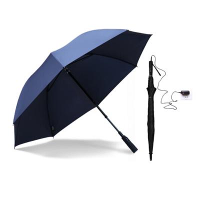 China Luxury Promotional Gift Adversting Luxury Gift Packing With Case Full Automatic Car Brand Prints High Quality Smart Golf Umbrella for sale