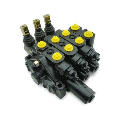 China Construction machinery China Manufacture Price large tonnage spring return Manual Operated Hydraulic Directional Control Valve for sale