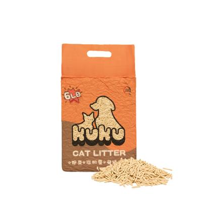 China OEM Sustainable Hot Bulk Strong Crush Broken Sand Clumping Natural Cat Tofu Litter for sale