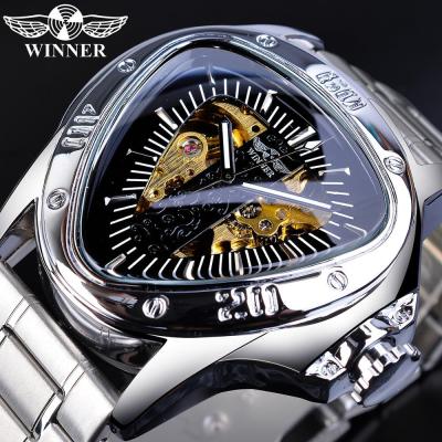 China Automatic date the new T-WINNER European and American style men's automatic mechanical watch casual hollow mechanical men's watch for sale