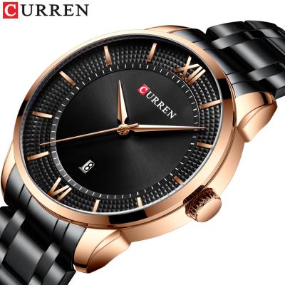 China Curren 8356 Automatic Men's Date Watch Quartz Watch Foreign Trade Steel Band Waterproof Calendar Men's Business Watch for sale