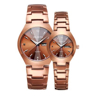 China Wholesale New Men's Diamond-studded Simple Double-Calendar Automatic Date Luminous Business Couples Watch Manufacturer Wholesale for sale