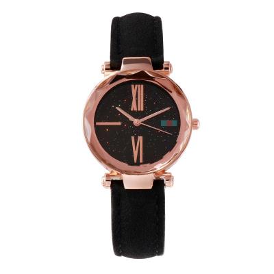 China Wholesale Star Grinding Women's Automatic Date Spot Belt Watch Color Belt Watch for sale