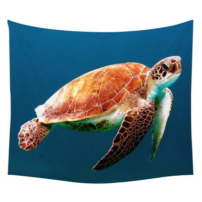 China Factory Outlet Modern Dolphin Starfish Turtle Sailing In The Boat Large Tapestry Amazon Home Accessories Wish Hot Sale Background Cloth for sale