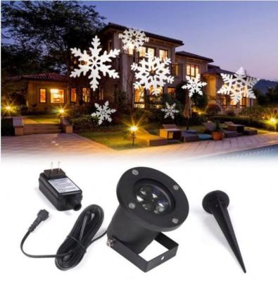 China Outdoor Waterproof Garden Lamps Floodlight White Moving Snowflake LED for sale