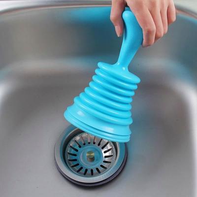 China Durable Free Shipping 1Pcs Household Sink Drain Drain Powerful Plastic Drain Suction Cup Shape Toilet Plunger for sale