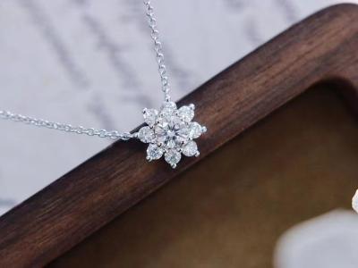 China 0.100kg Package Gross Weight 42cm Length Xinrui Lab Grown Diamonds CVD/Hpht Diamond Necklace for sale