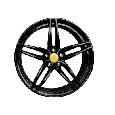 China Aluminum Factory Sells 1 Piece Alloy Custom Car Wheels 5 Hole Forged Wheels for sale