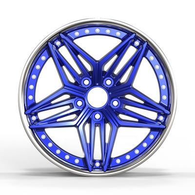 China GVICHN Brand Aluminum Brand Forged Car Rim Factory Direct Custom Forged 2 Piece Wheel for sale