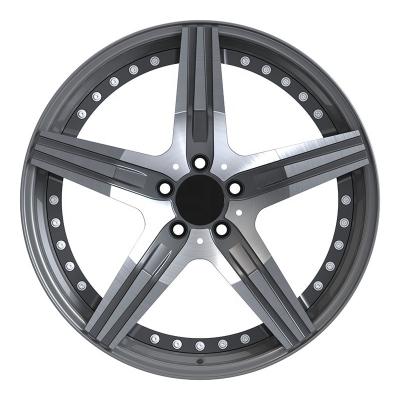 China GVICHN brand 18 inch 5x112 aluminum factory direct sale forged 2 piece wheel for passenger car for sale