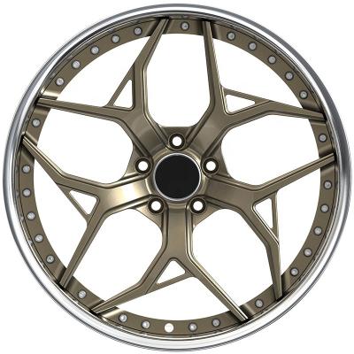 China GVICHN Brand 19 Inch 5x120 Aluminum Bronze Forged 2 Piece Custom Wheel for sale